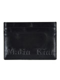 MATIN KIM MATIN KIM Embossed Logo Card Wallet in Black