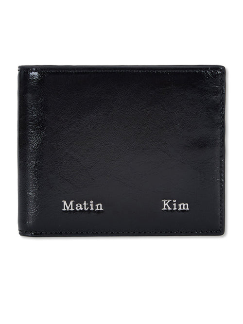 MATIN KIM MATIN KIM Steel Logo Business Wallet