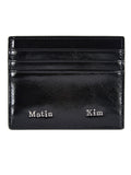 MATIN KIM MATIN KIM Steel Logo Card Wallet