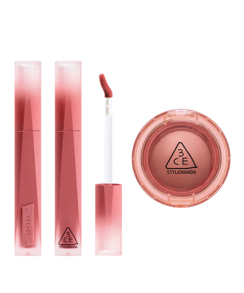 3CE 3CE Velvet Lip Tint Plush + Bouncy Blur Balm