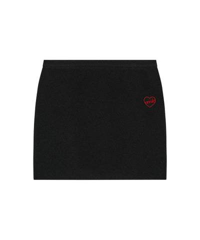 EMIS Knit Skirt Mini - Black