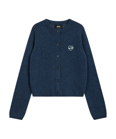 EMIS Knitwear Heart Cardigan