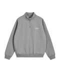 EMIS EMIS Half Zip-Up Logo Sweat Shirt - Melange Gray