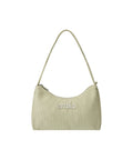 EMIS EMIS Corduroy Applique Hobo Bag - Beige