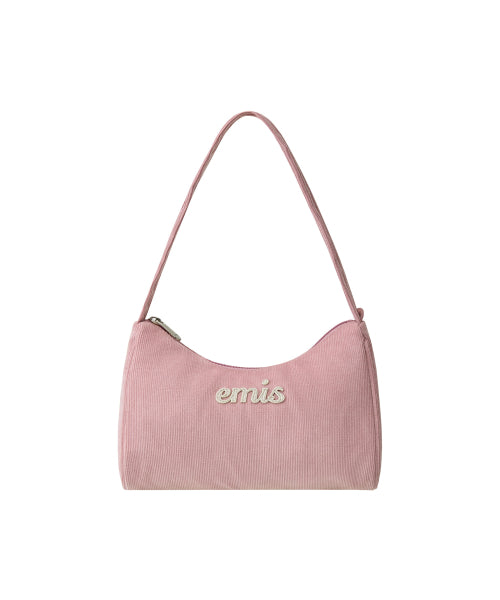 EMIS EMIS CORDUROY APPLIQUE HOBO BAG