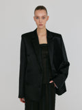 EENK ZEL Double-Breasted Blazer - Black