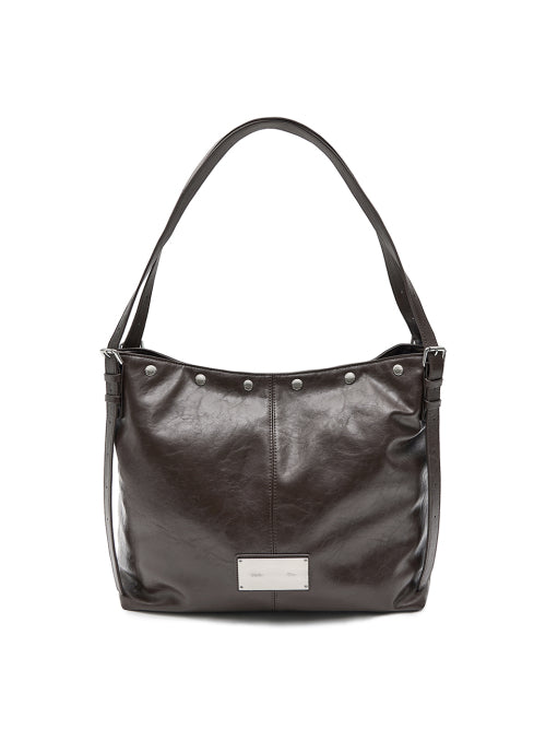 MATIN KIM MATIN KIM Large Shoulder Bag Brown