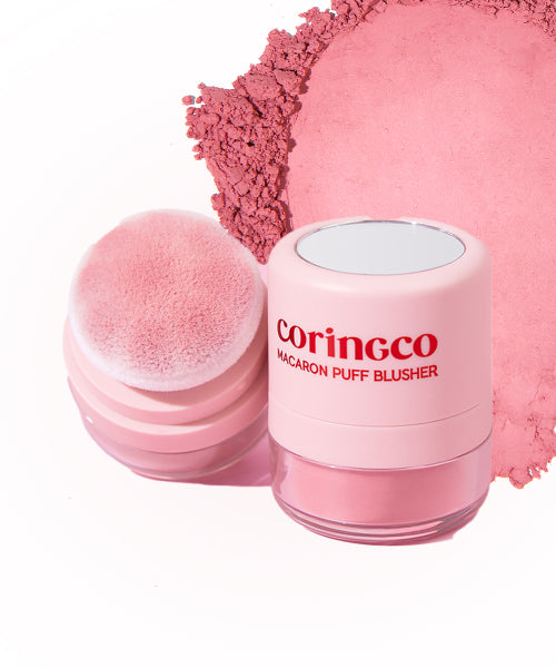 CORINGCO CORINGCO Macaron Puff Blusher - Pink