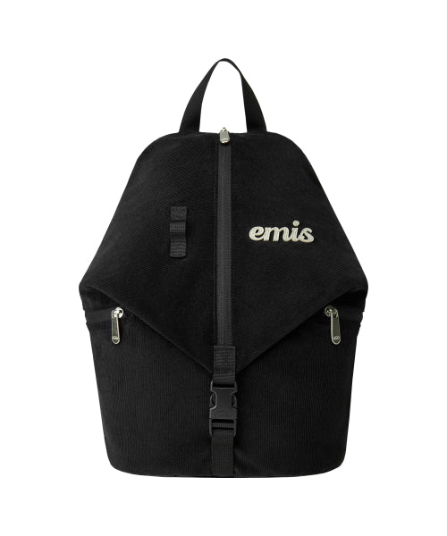 EMIS EMIS Backpack Corduroy Convertible - Black