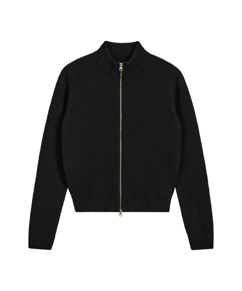 EMIS EMIS Heart Logo Zip Cardigan - Black
