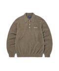 THISISNEVERTHAT THISISNEVERTHAT SCT-Logo Shaggy Knit Polo Mud