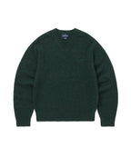 THISISNEVERTHAT THISISNEVERTHAT Brushed V Neck Knit Sweater Green