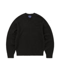 THISISNEVERTHAT THISISNEVERTHAT Brushed V Neck Knit Sweater Black