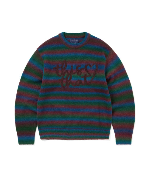 THISISNEVERTHAT THISISNEVERTHAT Heart Logo Knit Sweater Multi