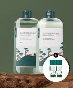 Round Lab For Men Pine Tree Soothing Cica Toner Lotion Large Set of 2 (+ 20ml toner/lotion included)