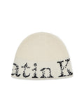 MATIN KIM MATIN KIM CRACKED LOGO BUCKET BEANIE
