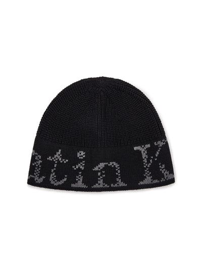 MATIN KIM Cracked Logo Bucket Beanie