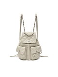 MATIN KIM MATIN KIM Double Pocket Quilting Backpack