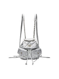 MATIN KIM MATIN KIM Double Pocket Quilting Mini Backpack