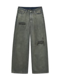 MATIN KIM MATIN KIM Wide Denim Pants Smoke Blue