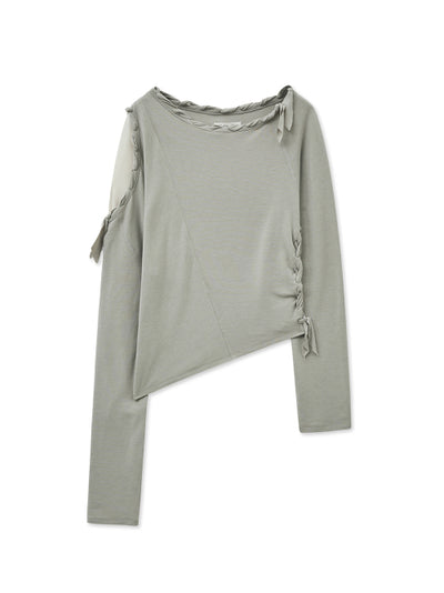 MATIN KIM Weaving Long Sleeve Top