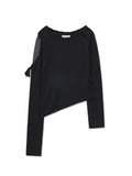 MATIN KIM MATIN KIM Weaving Long Sleeve Top