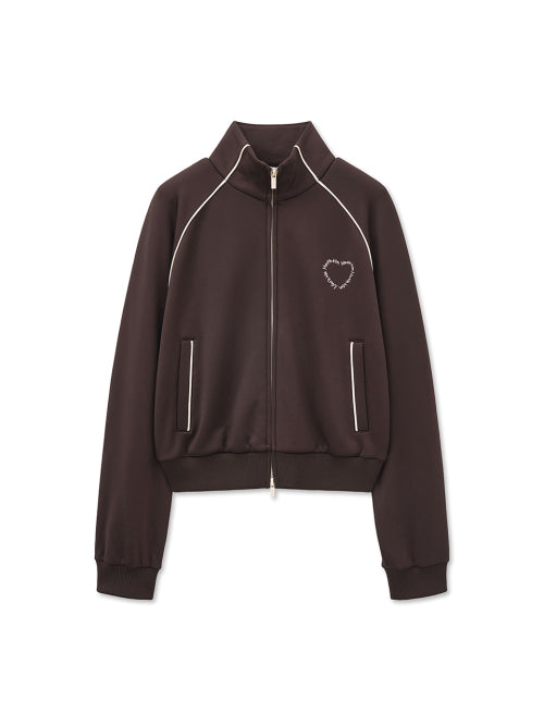 MATIN KIM MATIN KIM Heart Logo Track Jumper Jacket