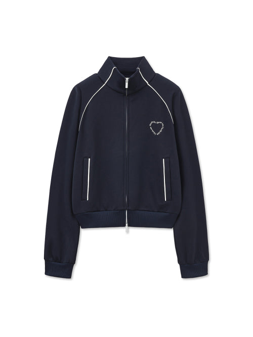 MATIN KIM MATIN KIM Heart Logo Track Jumper Jacket