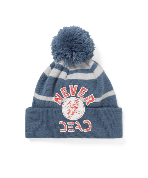 THISISNEVERTHAT THISISNEVERTHAT GD Lightning Bear Pom Beanie Dusty Blue