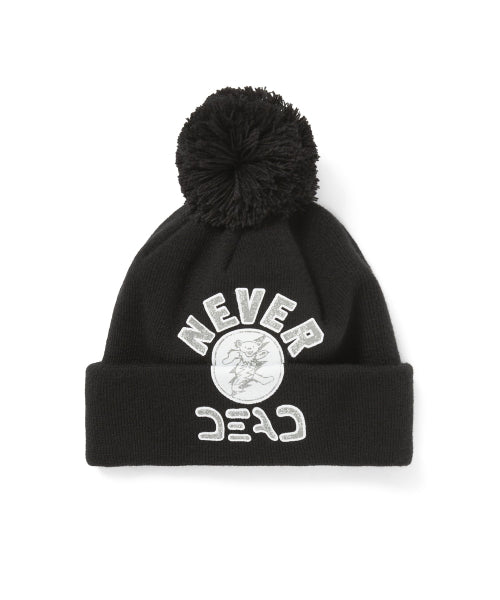 THISISNEVERTHAT THISISNEVERTHAT GD Lightning Bear Pom Beanie Black