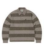 THISISNEVERTHAT THISISNEVERTHAT GD Lightning Velvet Knit Polo Khaki