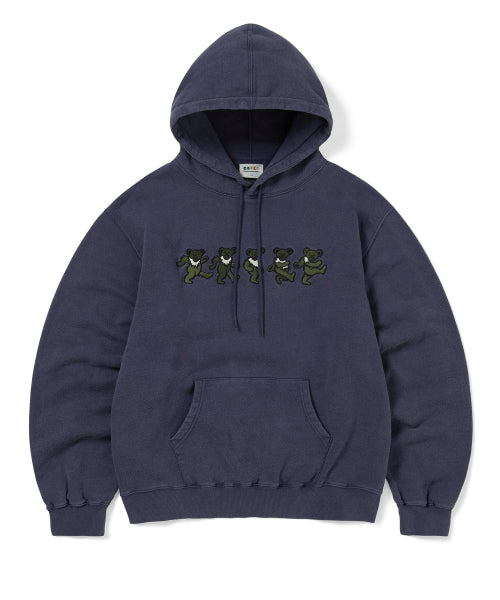 THISISNEVERTHAT THISISNEVERTHAT Hoodie GD Dancing Bears Washed Navy