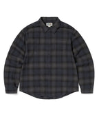 THISISNEVERTHAT THISISNEVERTHAT GD Lightning Bear Plaid Shirt Navy