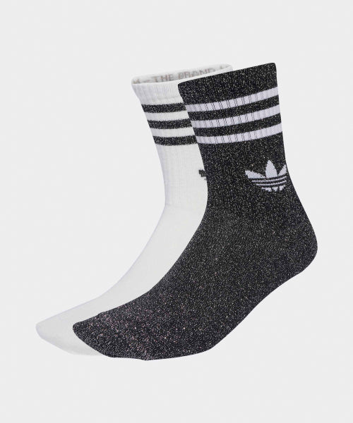 ADIDAS ADIDAS Glitter Crew Socks - White/Black