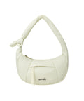 EMIS PADDED ZIP POCKET HOBO BAG-IVORY