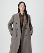 MIXXO MIXXO Wool Blend Double Long Coat - C