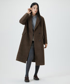 MIXXO MIXXO Wool Blend Hairy Long Coat (C)