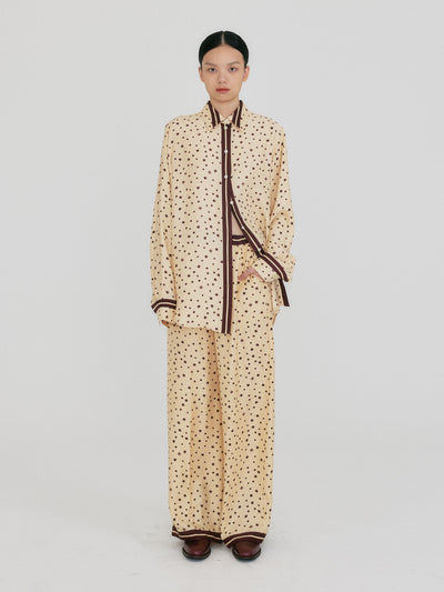 ZUIIN Contrast Pants - Beige