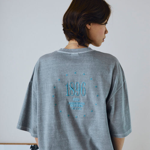 CPGN 1896 Star Pigment Short Sleeve T-Shirt Ghost Gray