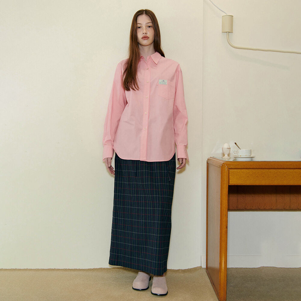 SINOON Classic Cotton Shirt (Light Pink)