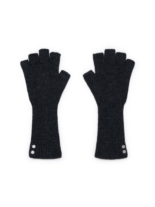 MATIN KIM MATIN KIM Fingerless Hand Warmer Charcoal