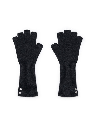MATIN KIM Fingerless Hand Warmer Charcoal