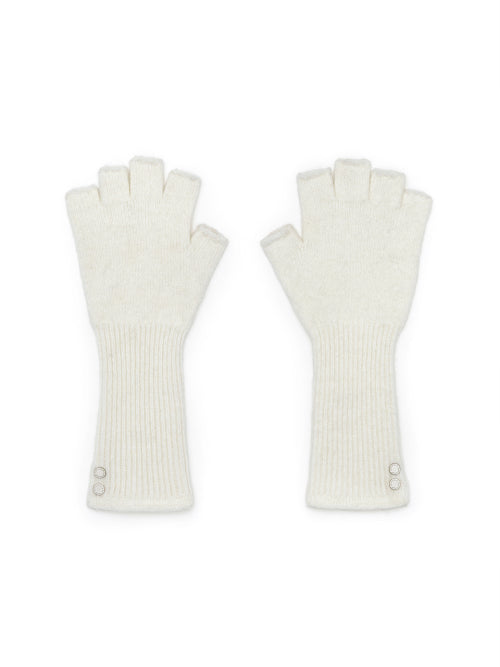 MATIN KIM MATIN KIM Fingerless Hand Warmer Ivory