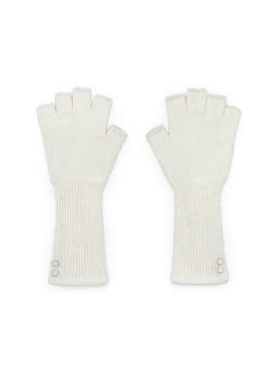 MATIN KIM Fingerless Hand Warmer Ivory