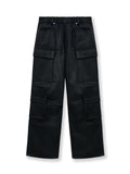 MATIN KIM MATIN KIM Coating Cargo Denim Pants Black