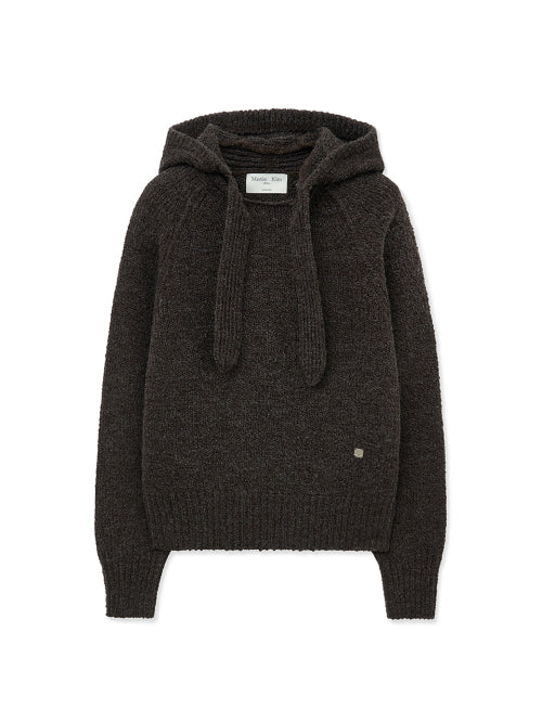MATIN KIM MATIN KIM Hoodie with Muffler Detail
