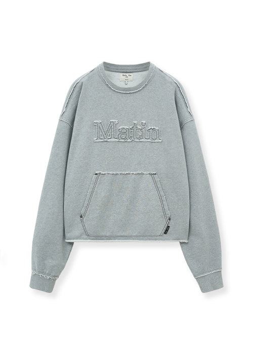 MATIN KIM MATIN KIM Sweatshirt in Grey