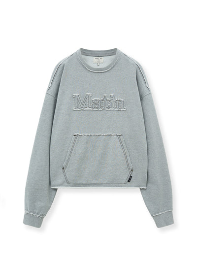 MATIN KIM Sweatshirt in Grey
