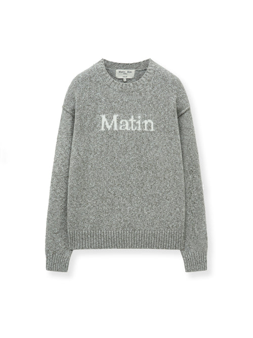 MATIN KIM MATIN KIM Knitwear Pullover in Grey