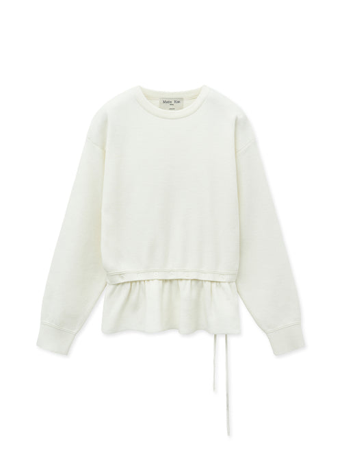 MATIN KIM MATIN KIM Knitwear Detachable Skirt Pullover
